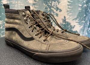 Vans SK8-HI Corduroy High Top Sneakers - Mens 8.5 Womens 10 - Lace Up Gray